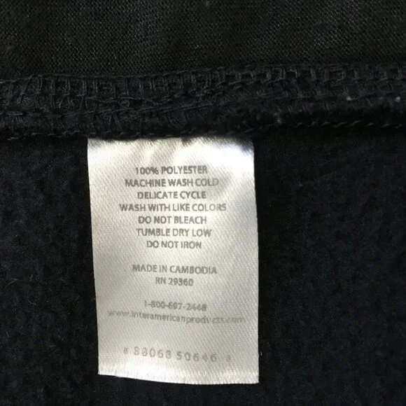 Dip Women's Black Fleece Vest Size M - Picture 6 of 9